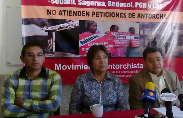El Movimiento Antorchista de Tamaulipas se suma a la denuncia nacional  contra dependencias federales