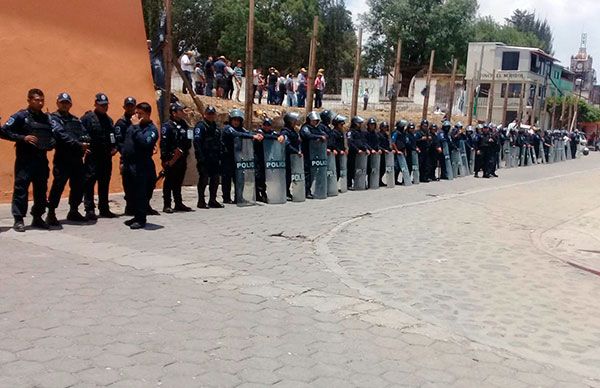 Presidenta de Totolapan transgrede dictamen de la UNAM; envía granaderos al pueblo