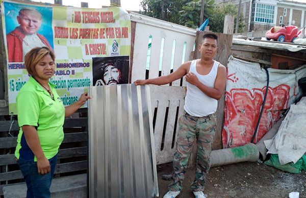 Antorcha  no para de brindar ayuda humanitaria a  damnificados  de Mixquic