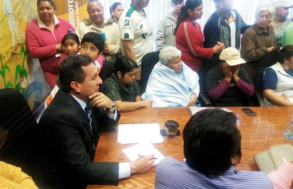 Antorcha entrega pliego petitorio al edil de Matamoros; solucionará