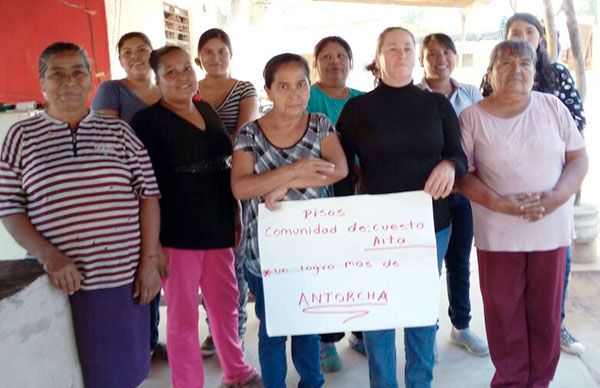 Fortenses se benefician con Piso Firme 