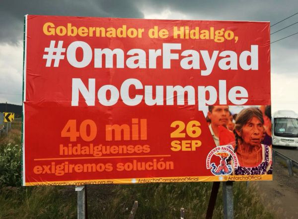 La enorme pobreza y la insensibilidad gubernamental provocan manifestación masiva en Hidalgo