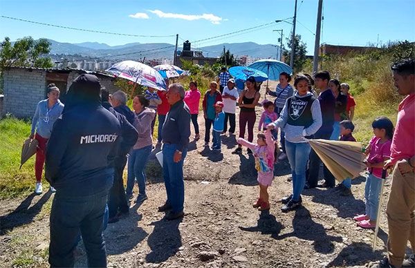Da seguimiento Ayuntamiento de Morelia a obras inconclusas, tras presión del pueblo organizado