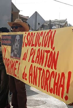 Hidalgo, 40 días de plantón Abuso de poder 