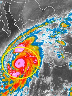 En Colima, temporada de huracanes y de 