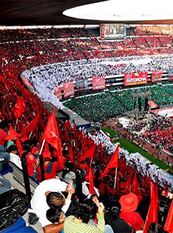  Cierre del 45 Aniversario del Movimiento Antorchista, el pueblo organizado más fortalecido