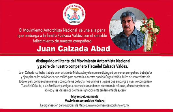 Esquela: Juan Calzada Abad