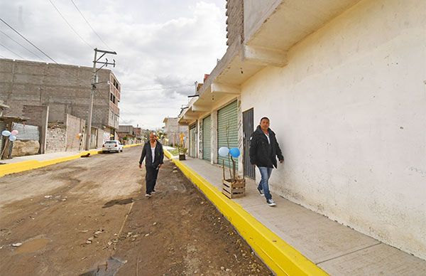 Rehabilitan vialidades de Corte La Palma y Lomas de Buenavista