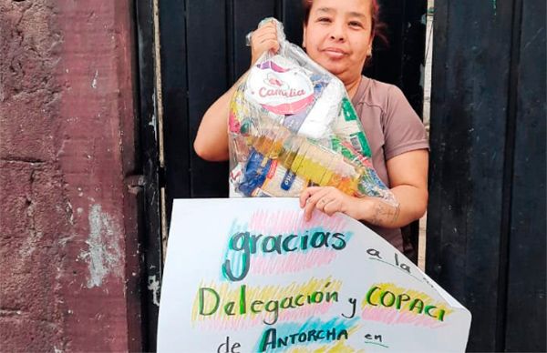 Antorcha gestiona alimentos para familias vulnerables