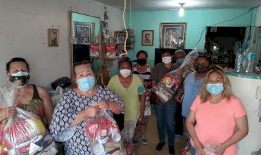 Beneficia Antorcha con despensas y hortalizas a colonias de Juárez