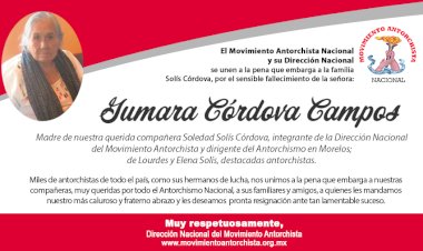 Esquela Gumara Córdova Campos