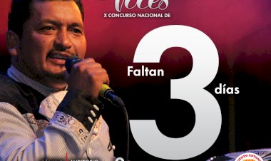 Estamos a tres días para el X Concurso Nacional de Voces