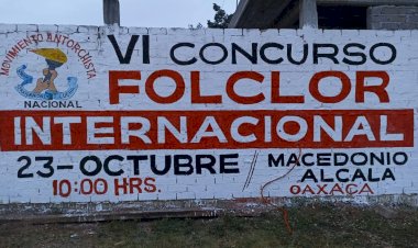 Las calle de Oaxaca se pintan de color rumbo al VI Concurso de Folclor Internacional