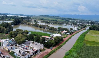 Ejidos de Maravatío afectados por el desfogue de la presa de Tuxtepec