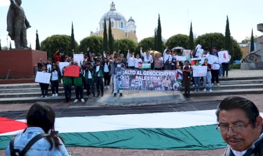 Antorcha y FNERRR en Tlaxcala exigen alto al genocidio en Gaza