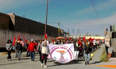 Antorchistas de Fresnillo exigen al gobierno atención de demandas
