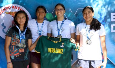 28 medallas para Veracruz en natación de Espartaqueada Deportiva